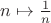 $n \mapsto \frac{1}{n}$