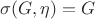 $\sigma(G,\eta)=G$