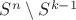 $S^n\setminus S^{k-1}$