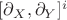 $[\partial_X,\partial_Y]^i$
