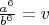 $\frac{a^6}{b^6}=v$