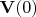 $\mathbf{V}(0)$