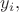 $y_i,$