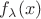 $f_\lambda(x)$