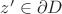 $z'\in \partial D$