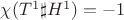 $\chi (T^1\sharp H^1) =-1$