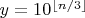 $y=10^{\lfloor n/3\rfloor}$