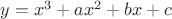 $y=x^3+ax^2+bx+c$