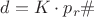 $d= K\cdot p_r\# $ $d= K\cdot p_r\# $