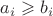 $a_i \geqslant b_i$