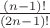 $\frac {(n-1)!} {(2n-1)!}$