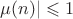 $\mu(n)|\leqslant 1$