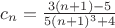 $c_n=\frac{3(n+1)-5}{5(n+1)^3+4} $