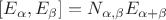 $[E_\alpha,E_\beta]=N_{\alpha,\beta}E_{\alpha+\beta}$