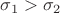 $\sigma _1>\sigma _2$