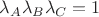 $\lambda_A\lambda_B\lambda_C=1$