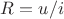 $R=u/i$ $R=u/i$