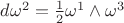 $d\omega^2=\frac{1}{2}\omega^1\wedge{\omega^3}$
