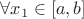 $\forall x_1 \in [a,b]$