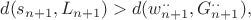 $$d(s_{n+1},L_{n+1}) >d(w^{..}_{n+1},G^{..}_{n+1}),$$