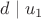 $d\mid u_1$