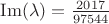 $\operatorname{Im}(\lambda)=\frac{2017}{97544}$