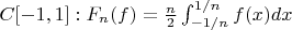 $C[-1,1] : F_n(f)=\frac{n}{2} \int_{-1/n}^{1/n} f(x)dx$