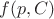 $f(p,C)$