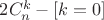 $2C^k_n - [k = 0]$