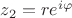 $z_2=re^{i\varphi}$
