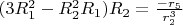$(3R_1^2-R_2^2R_1)R_2=\frac{-r_5}{r_2^3}$
