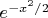$e^{-x^2/2}$