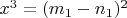 $x^3=(m_1-n_1)^2$
