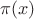 \pi(x)