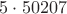 $5\cdot 50207$