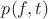 $p(f,t)$ $p(f,t)$