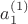 $a_1^{(1)}$