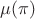 $\mu (\pi)$