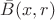 $\bar{B}(x,r)$