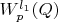 $W_p^{l_1}(Q)$