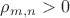 $\rho_{m,n}>0$