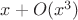 $x+O(x^3)$