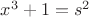 $x^3+1=s^2$