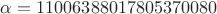 $\alpha = 11006388017805370080 $\alpha = 11006388017805370080