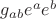 $g_{ab} e^a e^b$