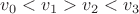 $v_0<v_1>v_2<v_3$