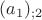 $(a_1)_{;2}$