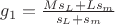 $g_1=\frac{Ms_L+Ls_m}{s_L+s_m}$