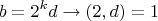 $$\[
b = 2^k d \to \left( {2,d} \right) = 1
\]$