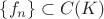 $\{f_n\}\subset C(K)$